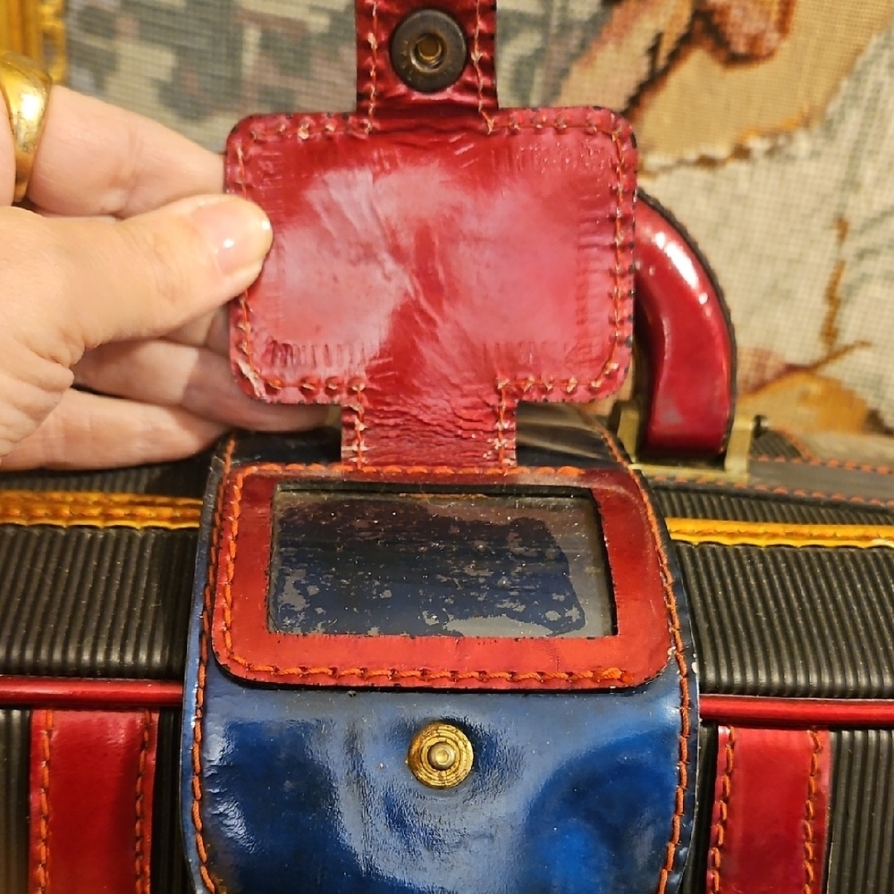 Fendi Black and Red Travel Bag with Blue and Yellow Accents - Picture 6 of 14